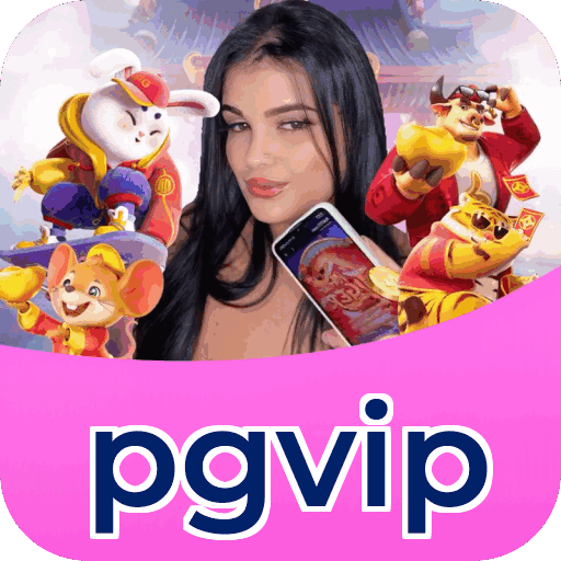 Interface do aplicativo pgvip mostrando jogos disponíveis no iOS e Android